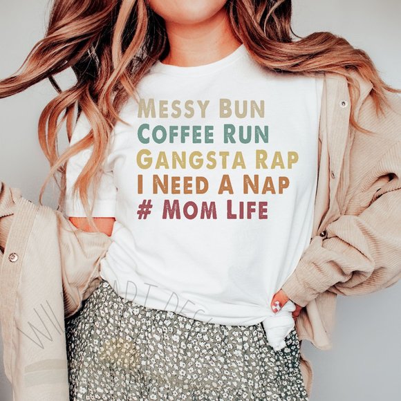 Tops - Mom Life Graphic T-shirt Maternity Shirt Mother's Day T-shirt